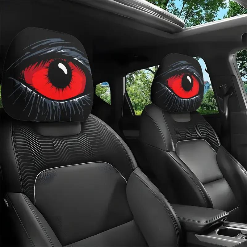 Spooky Car Headrest Cover