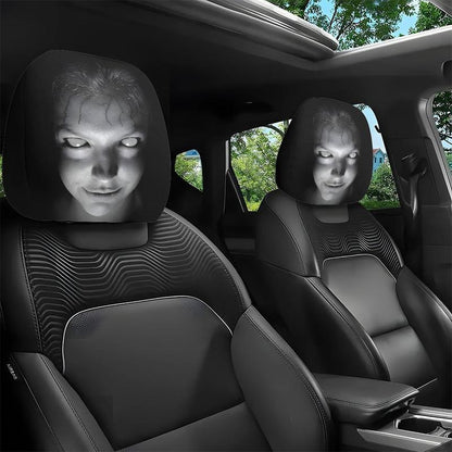 Spooky Car Headrest Cover